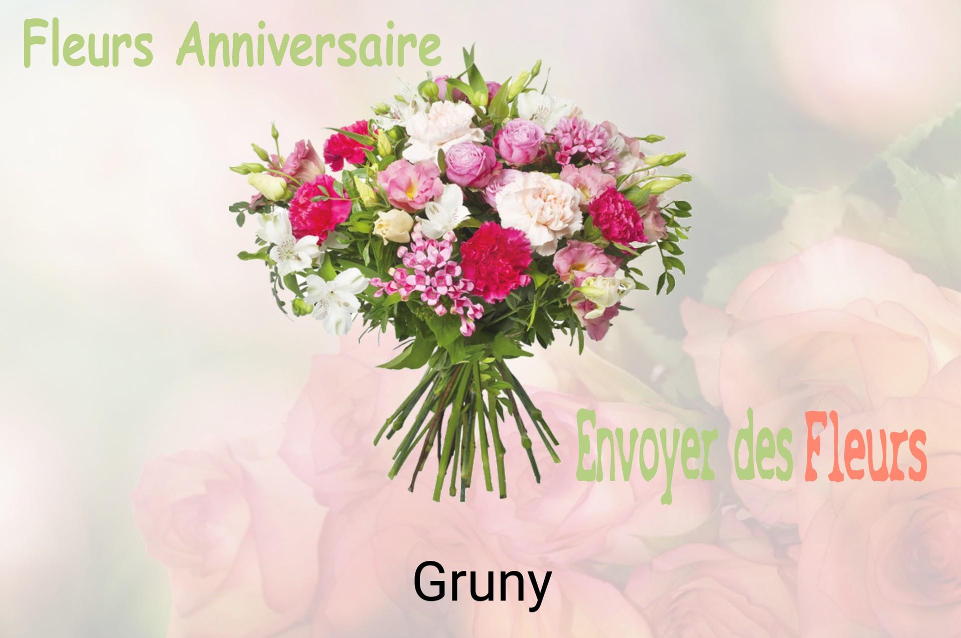 Bouquet de fleurs d’anniversaire livré à Gruny
